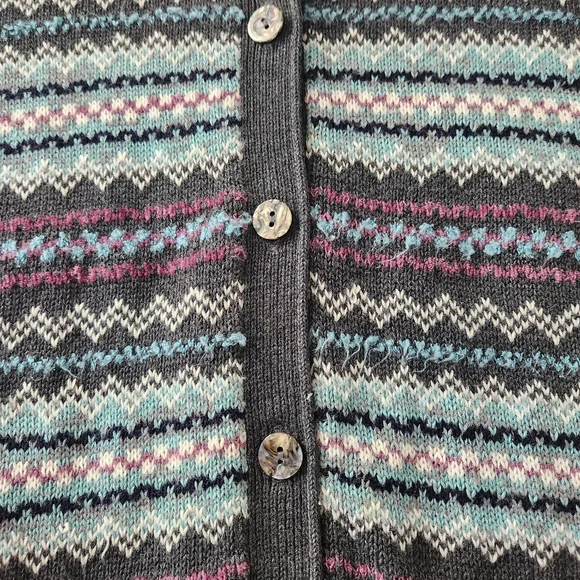 Liz Claiborne Button-Up Knit Vintage Sweater – Size Medium - Picture 4 of 8